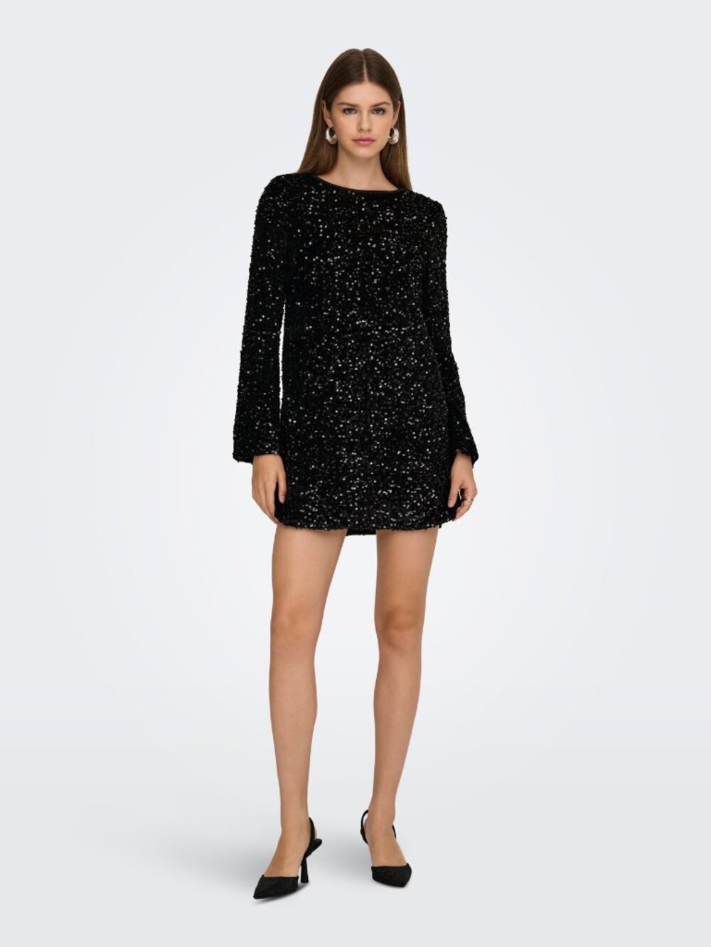 ONLY Black Sequin Mini Dress (Size Small) - Perfect for Holiday Parties / NYE!